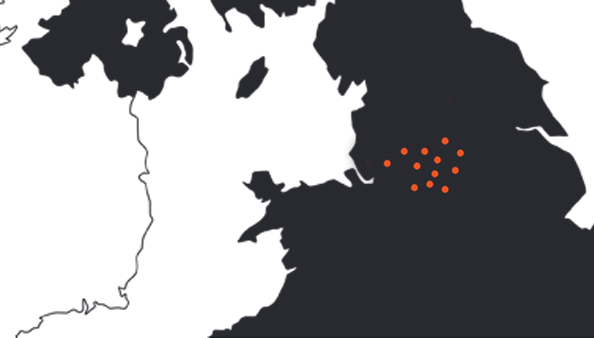 Manchester Emergency Dentist map